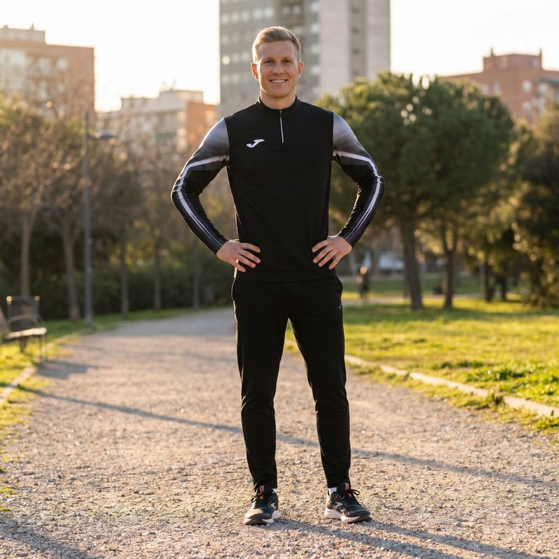 Мъжки суитшърт за бягане Joma Elite XI black/anthracite 8