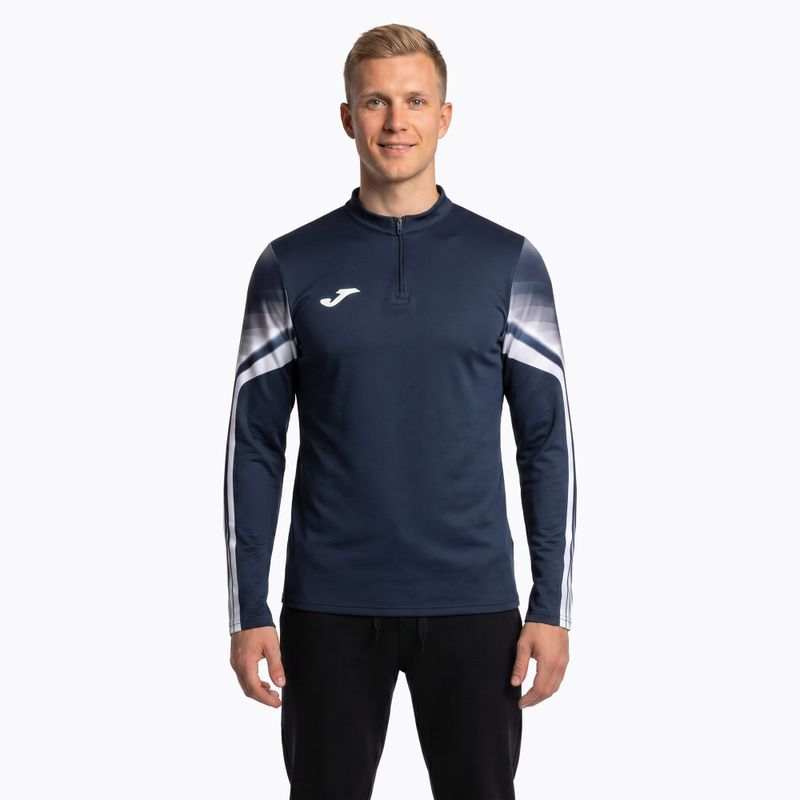 Мъжки суитшърт за бягане Joma Elite XI navy/white