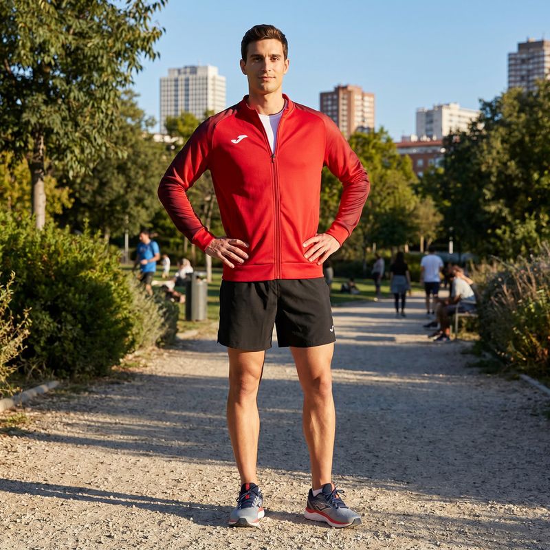 Мъжки суитшърт за бягане Joma Elite XI Full Zip red 9