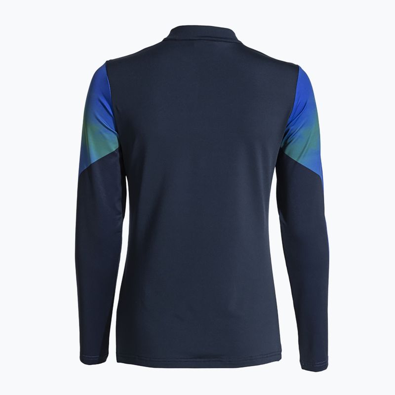 Дамски суитшърт за бягане Joma Elite XI navy/fluor green 2