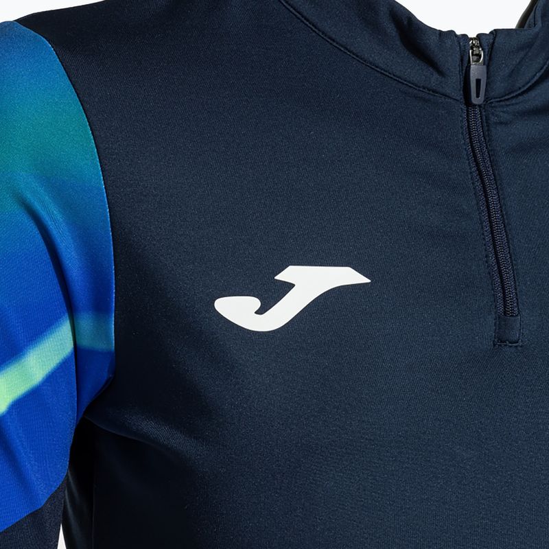 Дамски суитшърт за бягане Joma Elite XI navy/fluor green 4