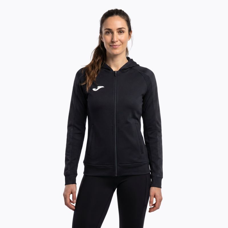 Дамски суитшърт за бягане Joma Elite XI Hoodie black/anthracite