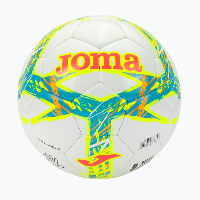 Футболна топка Joma Dali III flour turquoise / flour coral размер 5