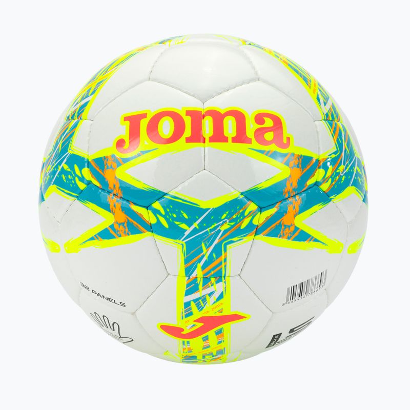 Футболна топка Joma Dali III flour turquoise/flour coral размер 4