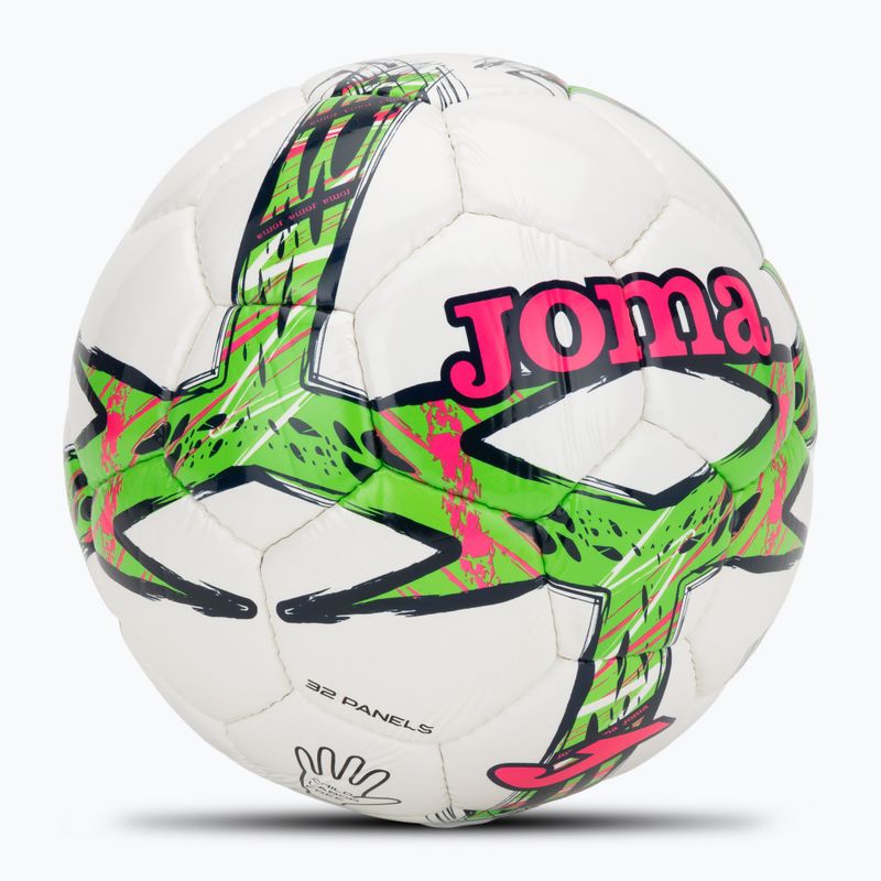 Футболна топка Joma Dali III green fluor/pink/navy размер 4 2