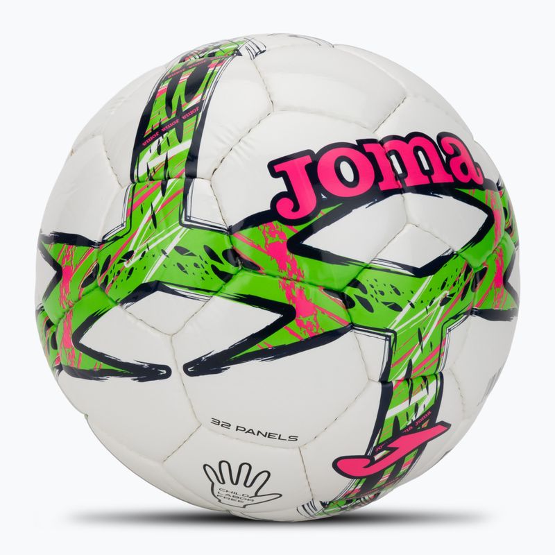 Футболна топка Joma Dali III green fluor/pink/navy размер 3 2