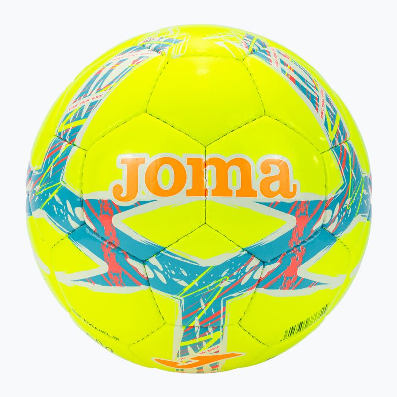 Футболна топка Joma Dali III yellow/fluor turquoise размер 4