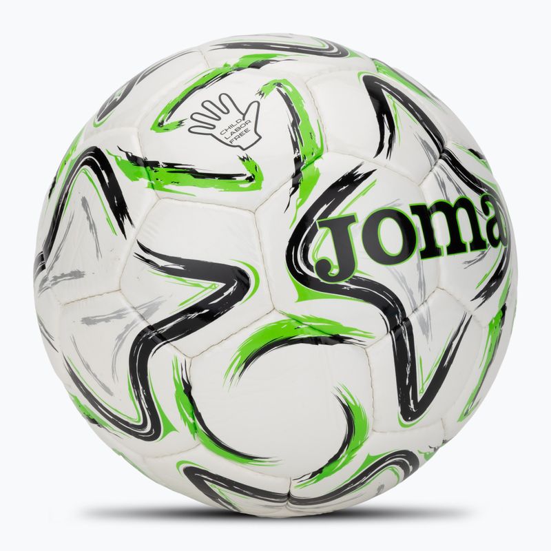 Футболна топка Joma Egeo II black/fluor green размер 5 2
