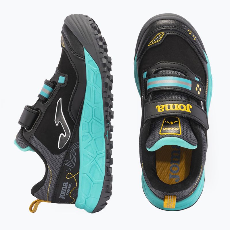 Детски обувки за бягане Joma Adventure black/turquoise 11