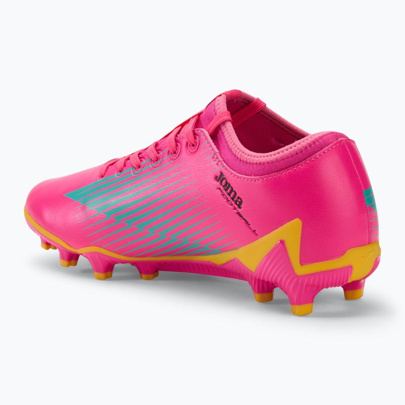 Joma Propulsion FG мъжки футболни обувки розово/жълто 3