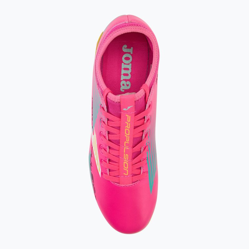 Joma Propulsion FG мъжки футболни обувки розово/жълто 5