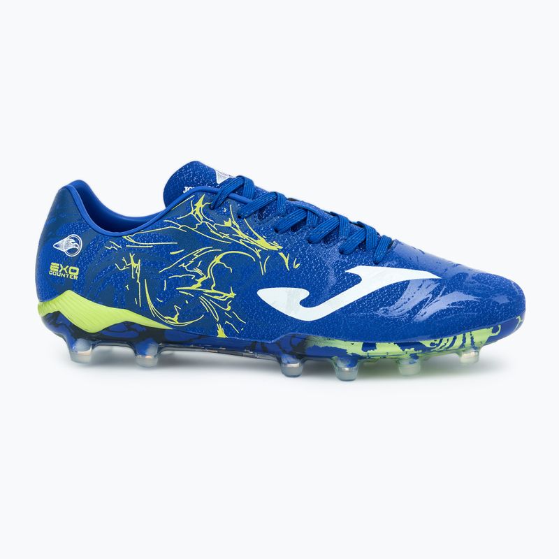 Мъжки футболни обувки Joma Supercopa FG royal/lemon fluor 2