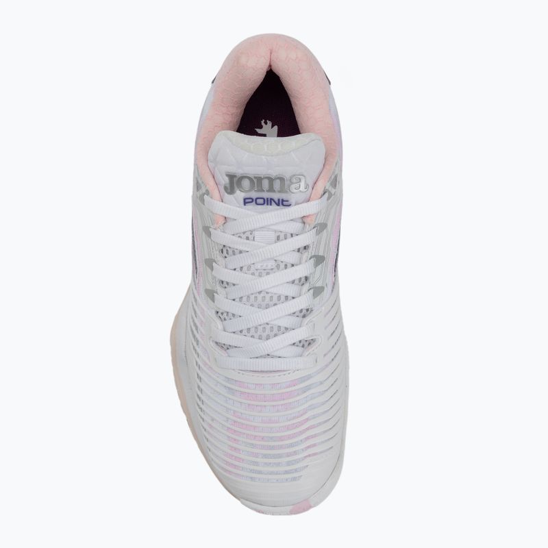 Дамски обувки за тенис Joma Point Lady AC white/pink 5