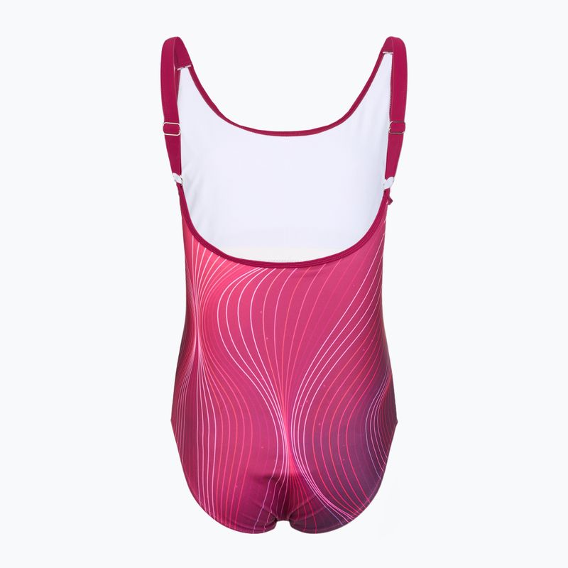 Дамски цял бански костюм RAS Bera U-Back garnet 2