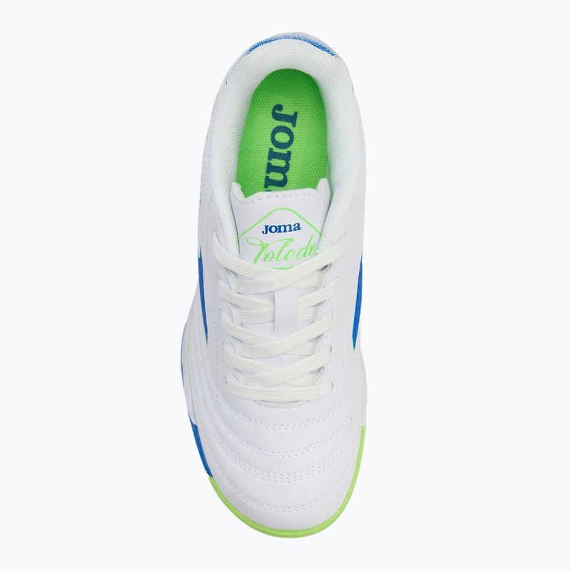 Детски футболни обувки Joma Toledo IN white 5