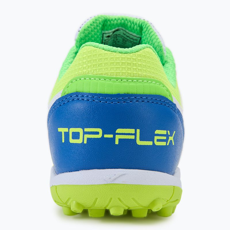 Детски футболни обувки Joma Top Flex TF white/royal blue 6