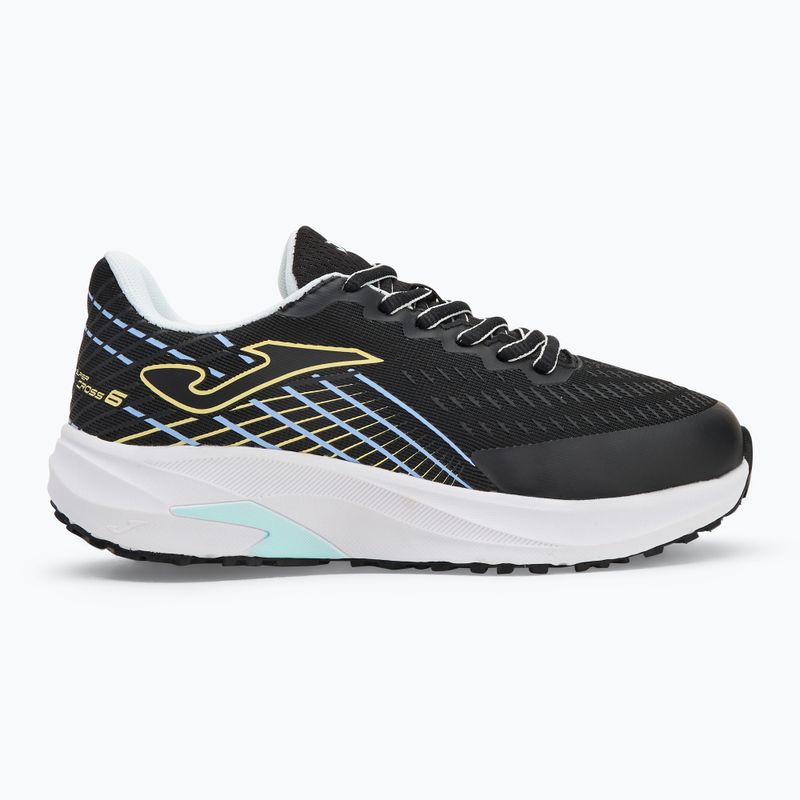 Детски обувки за бягане Joma Super Cross черни/ тюркоазени 2