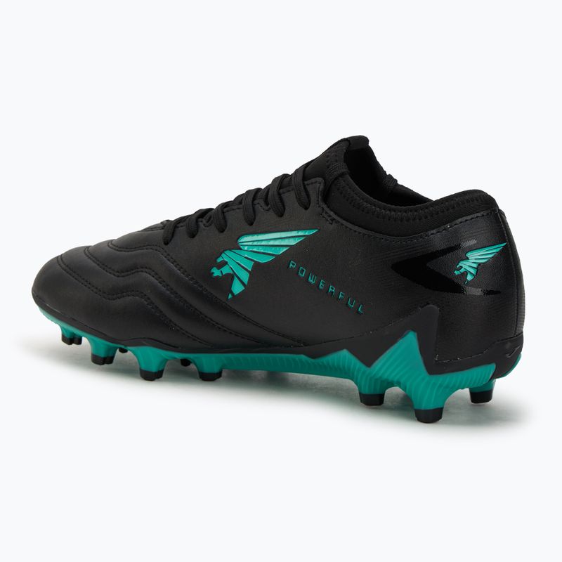 Joma Powerful FG black turquoise мъжки футболни обувки 3
