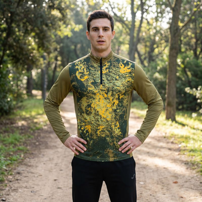 Мъжки бягащ анцуг Joma R-Nature green с дълъг ръкав 9