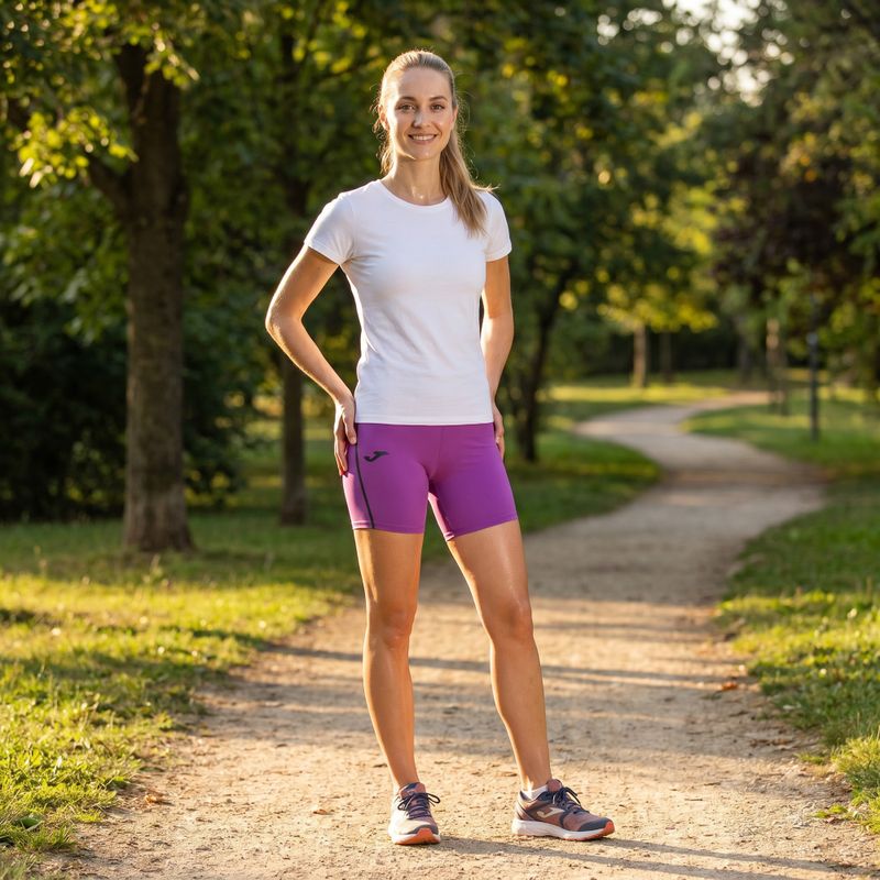 Дамски къси панталони за бягане Joma R-City Iconic violet 10