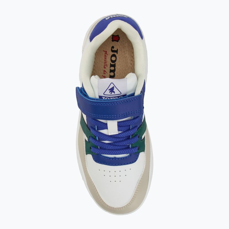 Детски обувки Joma Platea Low Jr бели/бежови 5