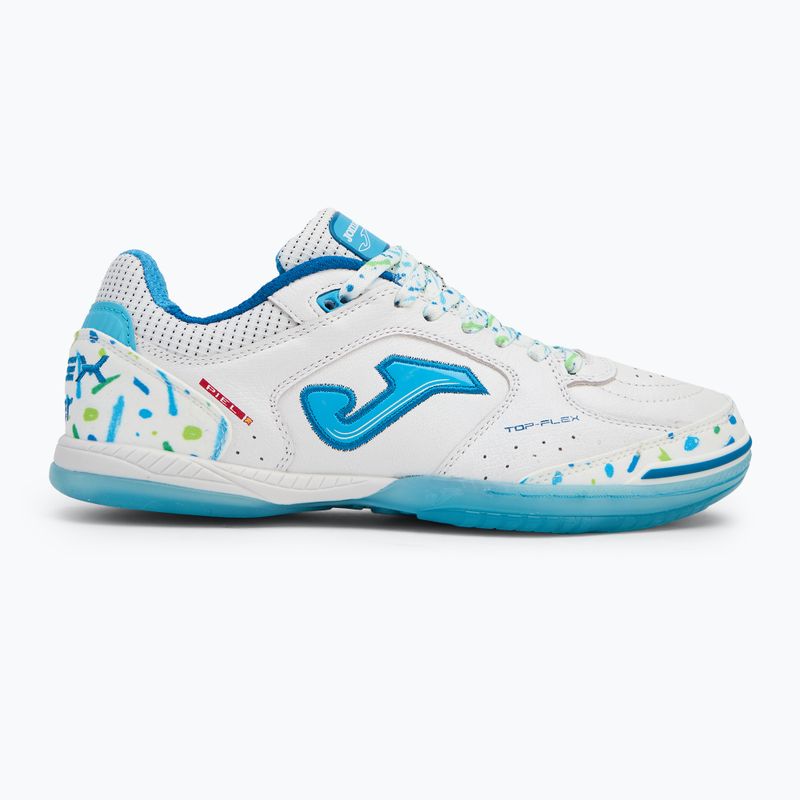 Мъжки футболни обувки Joma Top Flex IN white/blue 2
