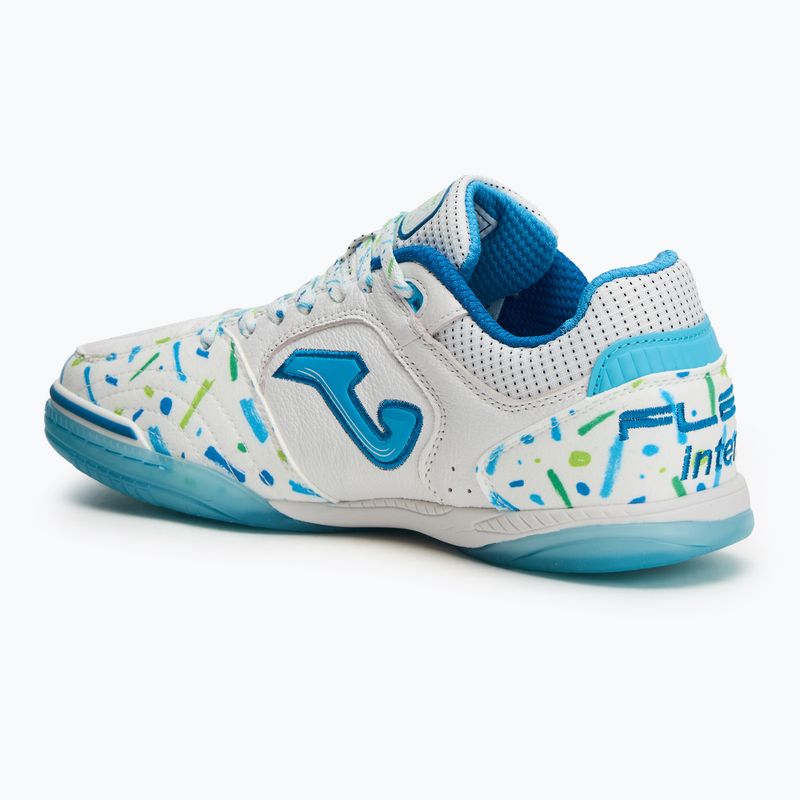 Мъжки футболни обувки Joma Top Flex IN white/blue 3