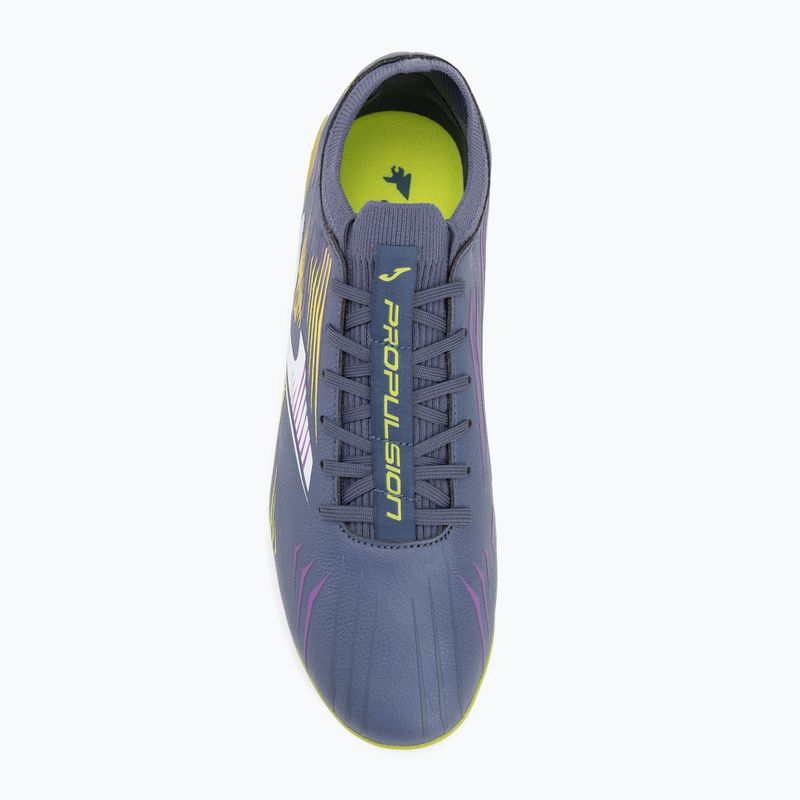 Joma Propulsion Cup FG мъжки футболни обувки лилаво/жълто 5