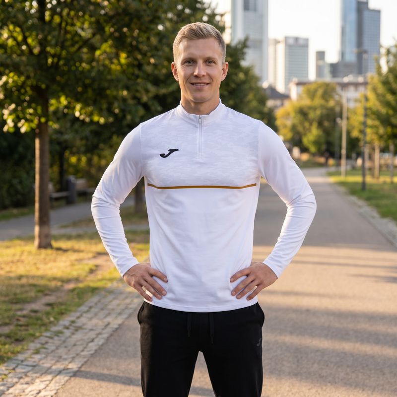 Мъжки потник за бягане Joma Record III бял 5