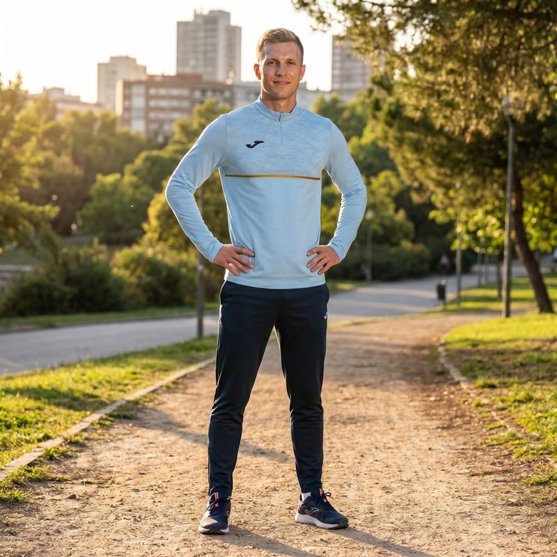 Мъжки потник за бягане Joma Record III светлосин 6