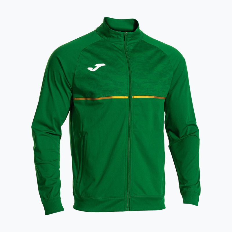 Мъжки суитшърт Joma Record III с цял цип Green Running