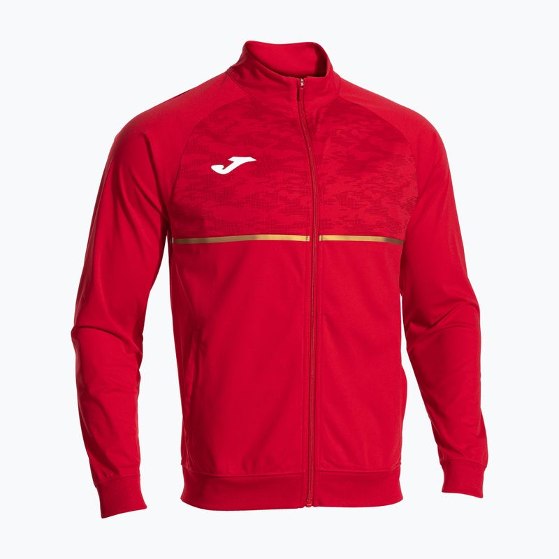 Мъжки потник за бягане Joma Record III Full Zip червен