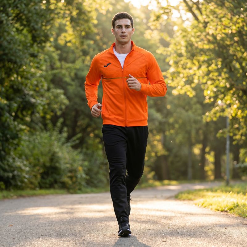 Мъжки потник за бягане Joma Record III Full Zip orange 8
