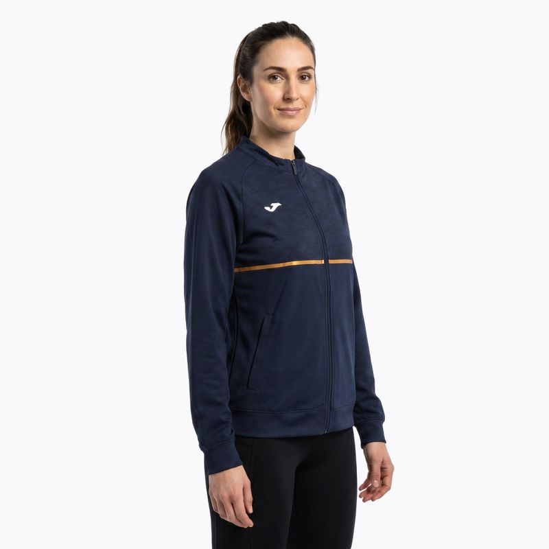 Женски потник за бягане Joma Record III с цял цип в тъмносин цвят 3