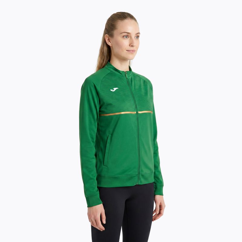 Женски потник за бягане Joma Record III Full Zip зелен 3