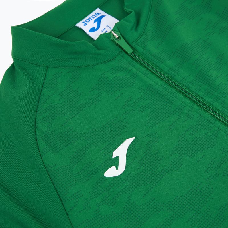 Женски потник за бягане Joma Record III Full Zip зелен 3