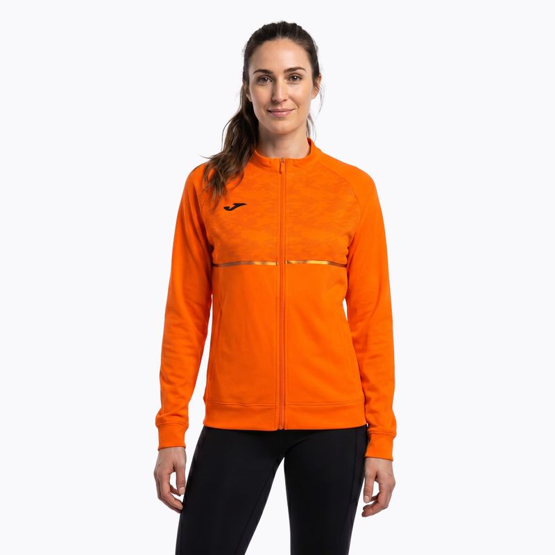 Женски потник за бягане Joma Record III Full Zip orange