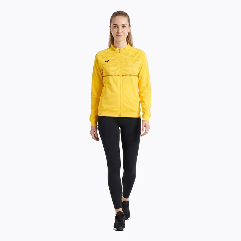 Женски потник за бягане Joma Record III Full Zip yellow 2