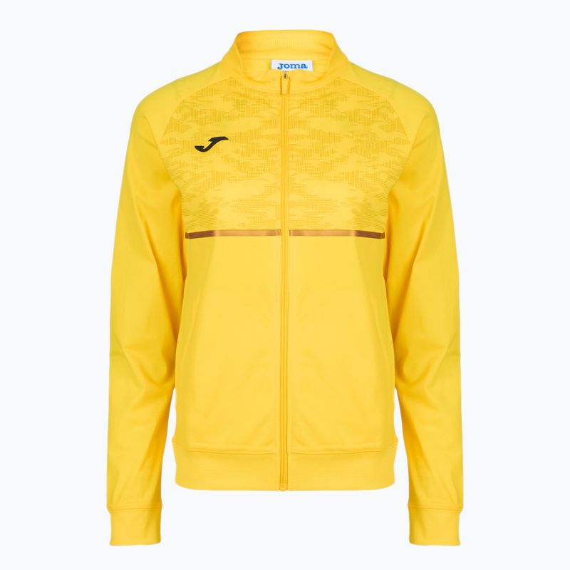Женски потник за бягане Joma Record III Full Zip yellow