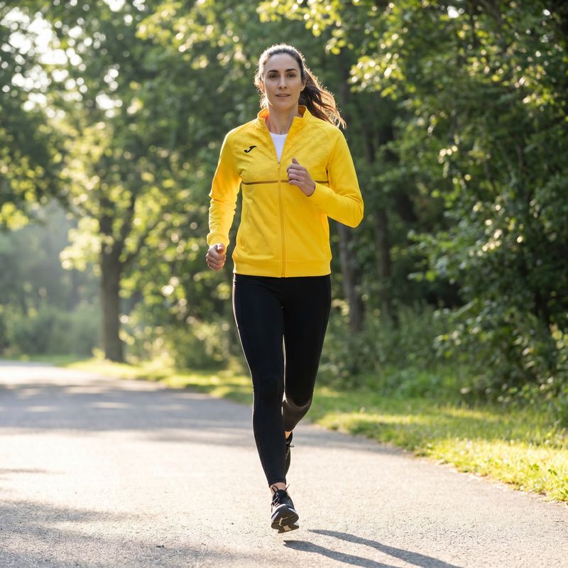 Женски потник за бягане Joma Record III Full Zip yellow 10