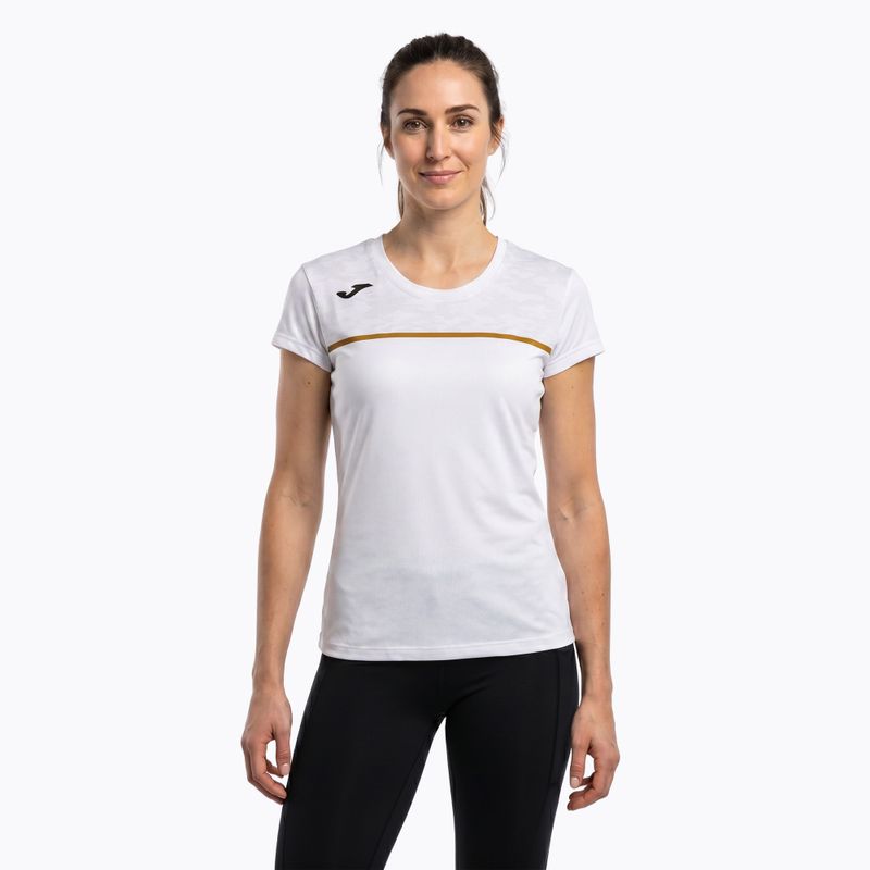 Дамска тениска за бягане Joma Record III бяла 3