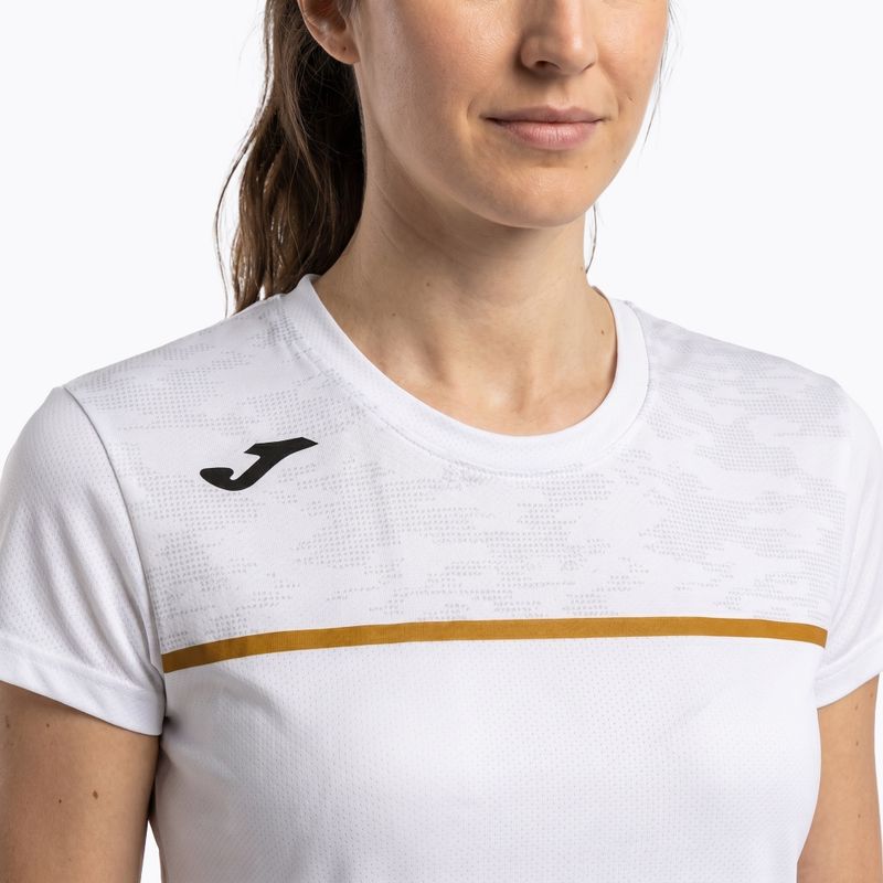 Дамска тениска за бягане Joma Record III бяла 4