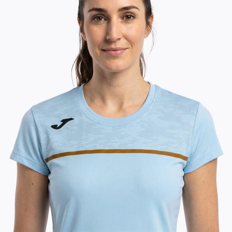 Дамска тениска за бягане Joma Record III светлосиня 4
