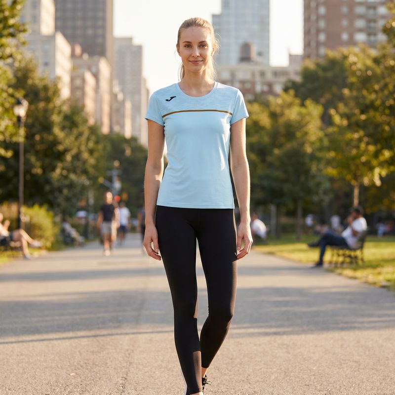Дамска тениска за бягане Joma Record III светлосиня 6
