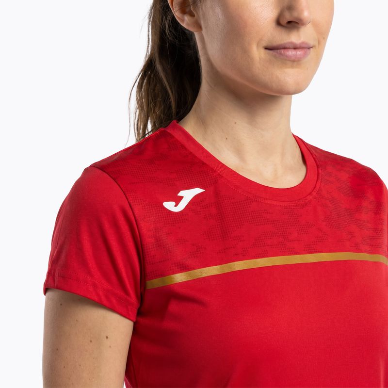 Дамска тениска за бягане Joma Record III червена 4