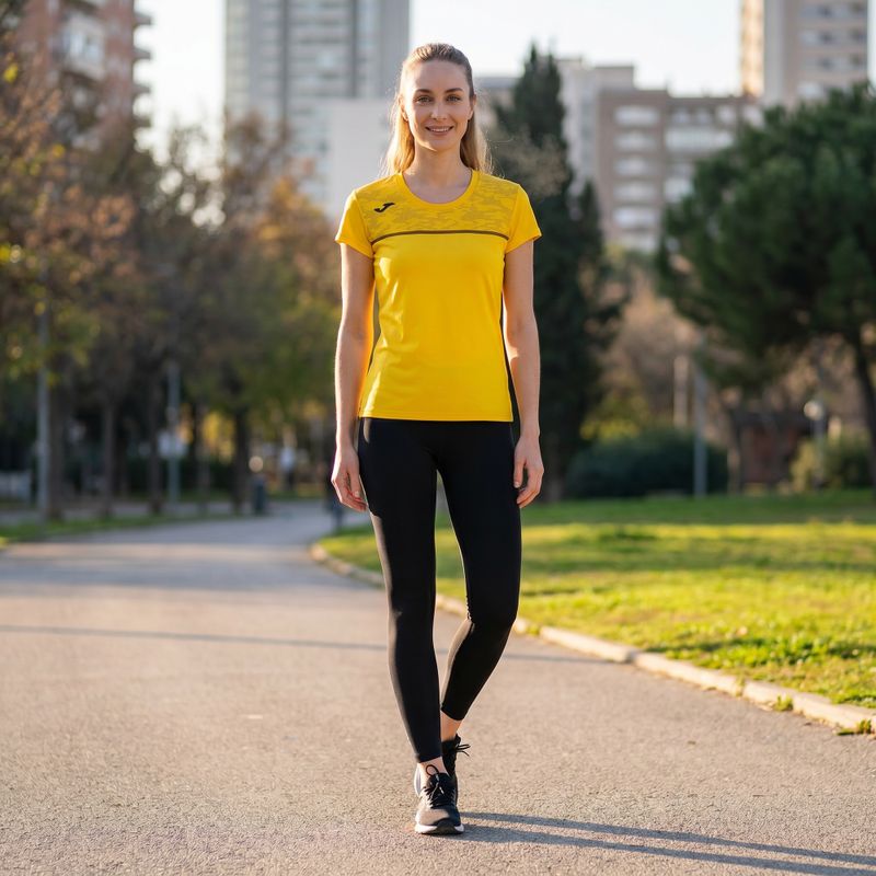 Женска тениска за бягане Joma Record III жълта 6