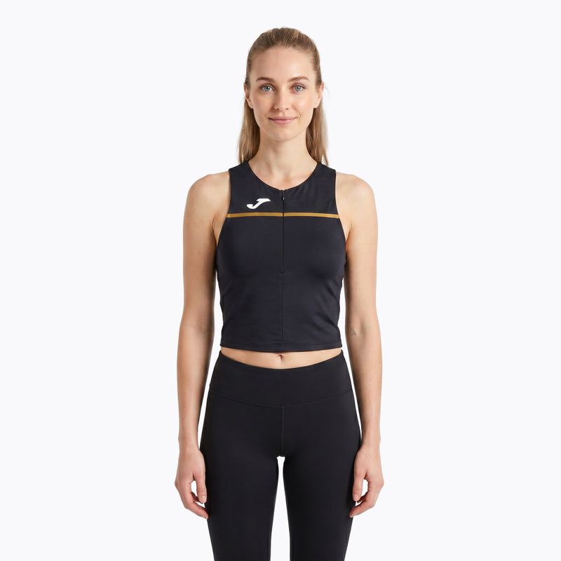 Дамска тениска за бягане Joma Record III Top black