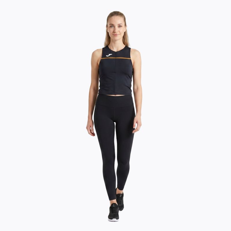 Дамска тениска за бягане Joma Record III Top black 2