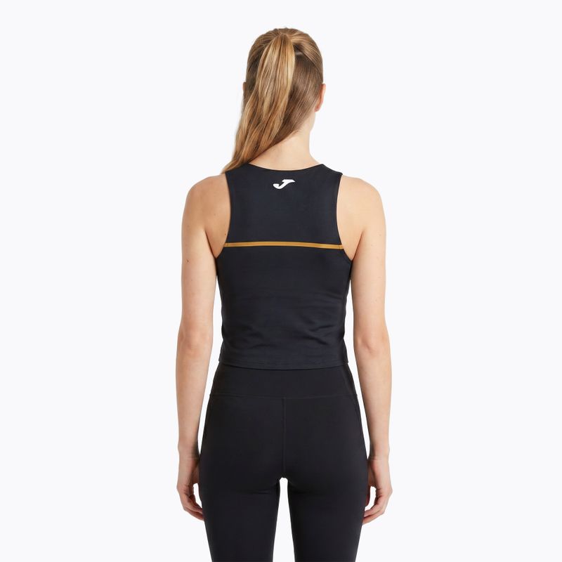 Дамска тениска за бягане Joma Record III Top black 3