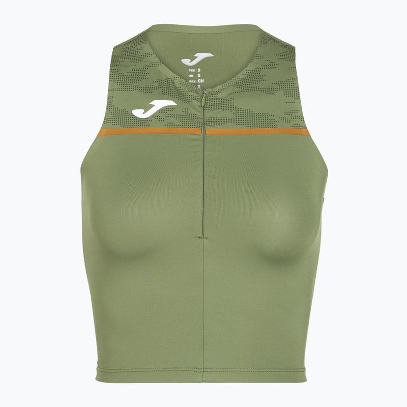Дамска тениска за бягане Joma Record III Top в цвят каки 4